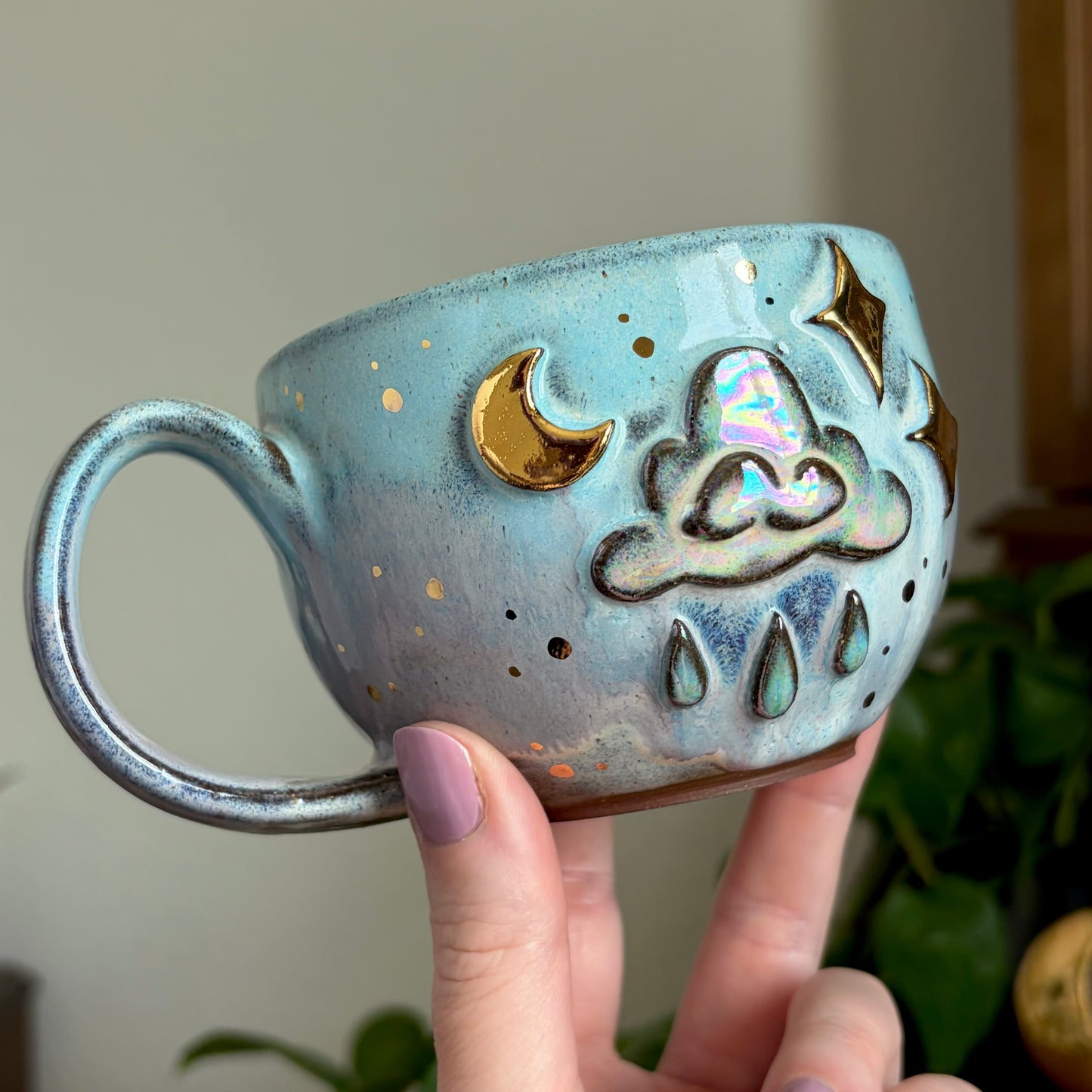 Rain Cloud Mug • Cotton Candy Sky Glaze • 10 fl oz