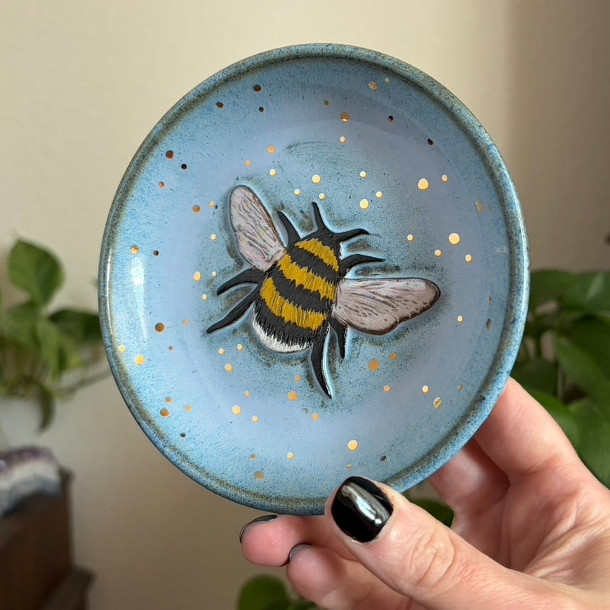 Bee Catchall • Blue Glaze